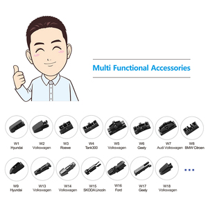 Tergicristallo multifunzione per auto 2025 di tendenza con tergicristallo posteriore con materiale in gomma naturale all'ingrosso della fabbrica - Product Image 2