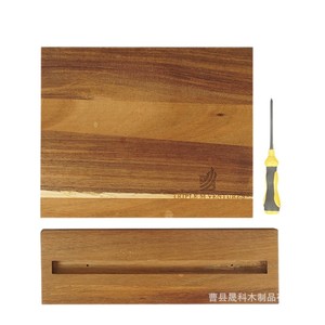 Porte-couteaux magnétique en bois pour comptoir de cuisine, organiseur de rangement - Product Image 2