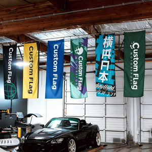 Bandiera Nobori Personalizzata 180x60cm in Poliestere Resistente al Vento, Stampa Digitale ad Alta Visibilità con Colori Vivaci per Attività Commerciali all'Aperto - Product Image 5