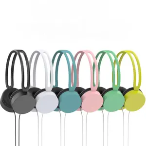 Bulk in stock good prices 3.5mm headphones noise cancelation PC computers headphone aviation popular colors wired headset