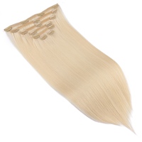Extensions de cheveux vierges chinois, lisses et naturels, sans nœuds, 100g5g