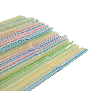100% Compostable Plant Based PLA Straws Plastic Less Biodegradable Drinking Straws Disposable Eco Friendly Plastic Bar Straws