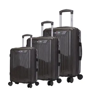 20'' 24'' 28'' Inch 3 Piece Traveling Luggage Set 4 Universal Spinner Wheels Hard Shell Travel Trolley PP Suitcase Luggage