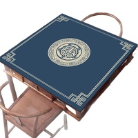 Nouveau tapis de table de mahjong carré en boue de diatomées, absorbant l'eau, antidérapant, silencieux, durable, pour jetons de poker, nappe de jeu, salle de cartes, style chinois