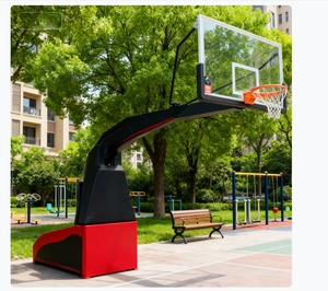Nuovo Prodotto <span class=keywords><strong>Canestro</strong></span> da Basket Ufficiale Standard FIBA Regolabile e Mobile 3X3 per Esterni - Product Image 4