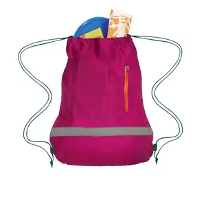 2024拉绳背包带反光条绳背包束带袋散装学校运动健身房旅行