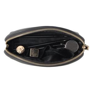 Croce di Struttura Dell'unità di Elaborazione di Cuoio Logo in Rilievo Toilet Bag con Oro Della Chiusura Lampo Del Metallo - Product Image 1