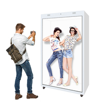 Écran tactile interactif holographique 3D d'intérieur 32''43''49'' 55'' 75'' 86'' Boîte transparente LCD Holobox Vitrine d'affichage LCD