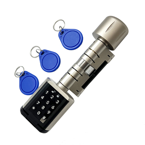 Euro thông minh khóa điện tử xi lanh với Knob IC mật khẩu thẻ khóa xi lanh cho khách sạn/B & B - Product Image 1