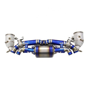 Échappement à soupapes OEM personnalisé pour <span class=keywords><strong>Porsche</strong></span> <span class=keywords><strong>911</strong></span> 992/992.1/992.2 TURBO 3.0T 2020-2023, échappement de course pour voiture, silencieux en titane - Product Image 1