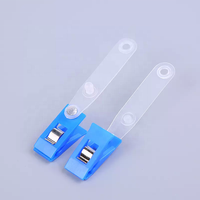 Porte-badges personnalisés en plastique et métal, clips pour cartes d'identité, attaches pour badges, porte-badges en plastique et métal