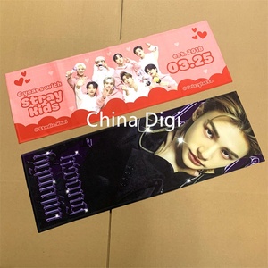 Fête promotionnelle bonne qualité main impression numérique idoles <span class=keywords><strong>anniversaire</strong></span> tissu bannière Kpop - Product Image 2