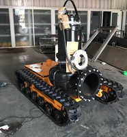 Robot nettoyeur de réservoirs à roues magnétiques antidéflagrant, robot nettoyeur de réservoirs magnétique, robot chenillé magnétique pour le nettoyage des conduits de cuisine