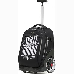 Free Sample Black Large Capacity Backpack Luggage Big <b>Wheel</b> Carry-<b>ons</b> Drag Trolley <b>Suitcase</b> With Feature Convenient - Product Image 6