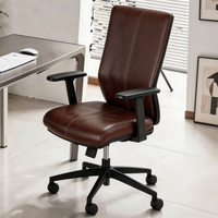 Chaise de bureau ergonomique de direction avec appui-tête réglable et base pivotante - Design moderne pour usage domestique et commercial