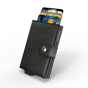 <b>RFID</b> <b>Blocking</b> Vintage Unisex PU Leather <b>Wallet</b> Large Thin Credit Card Holder Anti Theft Short Fashion Open ID Bank Card Nylon - Product Image 5