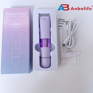 Anbolife <span class=keywords><strong>Rasoir</strong></span> électrique à double tête Lady Underarm Épilateur pour tout le corps <span class=keywords><strong>Rasoir</strong></span> pour pièces intimes privées <span class=keywords><strong>Rasoir</strong></span> à raser - Product Image 4