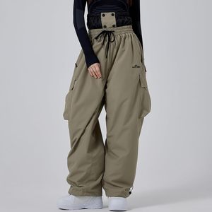 Pantalon de ski unisexe ample et imperméable à jambes larges pour l'hiver et les activités de plein air - Product Image 5