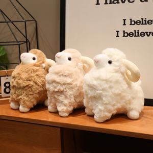 22cmの快適な長毛のぬいぐるみ羊、装飾用の農場動物、イースターの日のためのぬいぐるみ羊 - Product Image 5