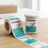 Étiquettes adhésives personnalisées pour pots en verre avec impression numérique holographique pour confiture, miel, aliments pour animaux et emballages de collations