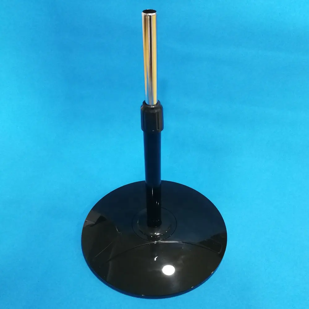Base de ventilador negra fuerte y ajustable, soporte de tubo, piezas de ventilador con bloqueo PP, piezas de ventilador