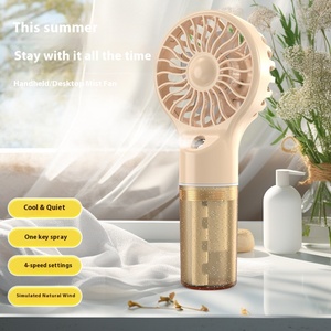 Siêu dài tuổi thọ pin mini cầm tay gió USB sạc với 4 phun chế độ, mạnh mẽ lực lượng fan hâm mộ, máy tính để bàn và cầm tay fan hâm mộ - Product Image 4