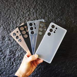 Custodia per <span class=keywords><strong>Samsung</strong></span> Galaxy S24 S23 S22 Plus Ultra, <span class=keywords><strong>Cover</strong></span> Trasparente Smerigliata in PC Antiurto per Galaxy S24 S23 S22 Plus Ultra - Product Image 1