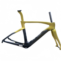 Cuadro de Bicicleta de Carretera BSA de Fibra de Carbono T1000 Ligero con Freno de Disco, Cableado Interno Completo, Post Mount, Ruedas de 29 Pulgadas