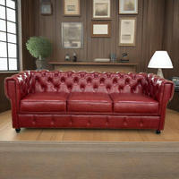 Canapé Chesterfield rétro de style américain personnalisé pour le salon, l'hôtel et le bar de la maison par Furniture Factory