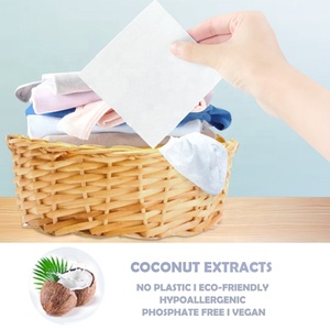 Feuilles de détergent de blanchisserie de voyage-Friendly avec l'odeur fraîche de lin et les enzymes basées par usine et l'ion argenté contre des champignons - Product Image 6