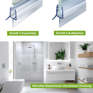 <span class=keywords><strong>Bande</strong></span> <span class=keywords><strong>d</strong></span>'étanchéité latérale transparente en silicone souple sans cadre <span class=keywords><strong>pour</strong></span> porte <span class=keywords><strong>de</strong></span> <span class=keywords><strong>douche</strong></span> en verre - Product Image 6
