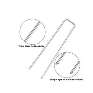 Grapas de Metal Galvanizado Tipo U HB Jinshi JS-U 001 de 6 Pulgadas con Diámetro de 2mm-4mm para Fácil Instalación y Fijación de Césped Artificial - Product Image 1