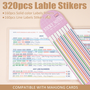 Mahjong <b>Card</b> Line Finder Highlighter Tape, Mahjong Line Highlighter Stripe, Transparent Sticky <b>Card</b> Markers Tabs, Mahjong Game - Product Image 3