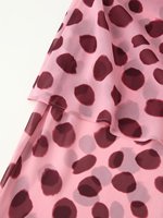 Robe de vacances élégante et tendance MYST&ZA pour femme, nouvelle collection automne 2026, avec écharpe triangulaire amovible et imprimé animal
