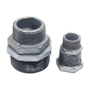 Accesorios de tubería buje hierro maleable galvanizado rosca reductora para materiales de fontanero - Product Image 2