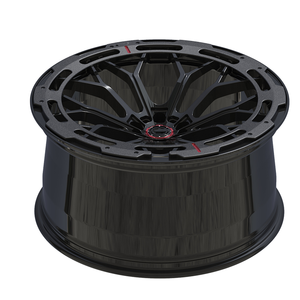 Service de marque privée Anneau de garniture noir brillant Jantes en alliage forgé 5x120 5x112 18 19 20 21 pouces Fit F150 Wrangler Ram TRX - Product Image 3