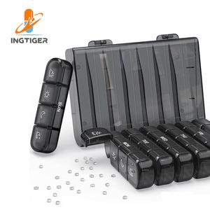 Nuevo Organizador Semanal Extra Grande, 4 Compartimentos, Estuche Portátil para Pastillas, Caja de Almacenamiento de Medicamentos para 7 Días - Product Image 2