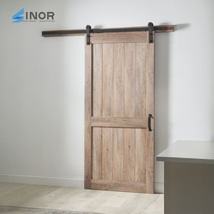 Puerta de Granero de Madera Sólida de Alta Calidad, Material de Madera Natural, Textura Hermosa, Rendimiento Estable, Confiable, para Uso Interior - Product Image 1