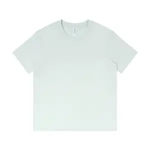 Custom Summer Heavyweight White 230 Gsm 100% Cotton T Shirt Crew Neck Drop Shoulder Plain T Shirt Bulk Men