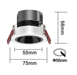5W 7W 10W 12W 15W 18W Mini faretti piccoli LED da incasso a parete trimmless per regolare il faretto faretto - Product Image 5