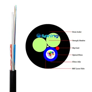 Cabo de fibra óptica, cabo de fibra óptica para uso externo asu120 asu80 as 6 12 core monomodo