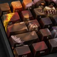 Juego de Teclas PBT con Sublimación de Tinta, 68 Teclas, Diseño Personalizado de Fantasía, Perfil Cherry, para Teclado de Juegos, Venta al Por Mayor
