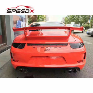 Pour <span class=keywords><strong>Porsche</strong></span> Carrera <span class=keywords><strong>997</strong></span> 991 mise à niveau GT3 Kit carrosserie pare-chocs avant pare-chocs arrière becquet mise à niveau 991.1 991.2 - Product Image 3