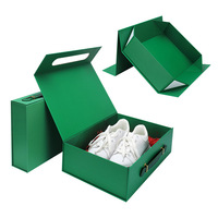 Caja de Regalo de Lujo con Logotipo Personalizado, Cajas de Regalo Plegables para Zapatos de Hombre, Cierre Magnético con Asa