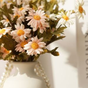 Camomilla margherita fiore artificiale crisantemo olandese soggiorno decorazione della tavola Bouquet ornamenti floreali foto - Product Image 4