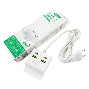 Qc3.0 nhanh sạc tường sạc-4 cổng (USB & Type-C) Adapter với cáp, sản phẩm mới - Product Image 3