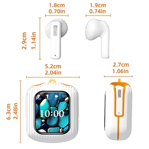 Tùy Chỉnh K8 TWS LCD Màn Hình Cảm Ứng Đúng Không Dây Stereo Earbuds Thể Thao Trong Tai Tai Tai Nghe ENC Tiếng Ồn Hủy Bỏ Chơi Game Trong Tai Tai Nghe - Product Image 6