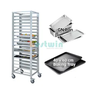 Rack oven bakery trolley guangdong china silver bestwins aluminum bakery pan trolley bakery restaurant hotel 605 465 h980mm 9