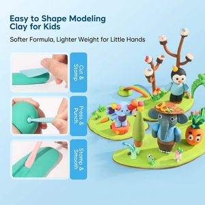 Nouveauté : Pâte à modeler légère et non collante tout-en-un avec un ensemble d'outils de sculpture - Product Image 4