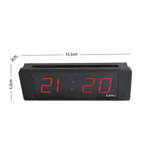 Ganxi Indoor 4 Ziffern Red Time 1 Zoll LED-Uhr Hot Selling Wand montage Büroarbeit suhr